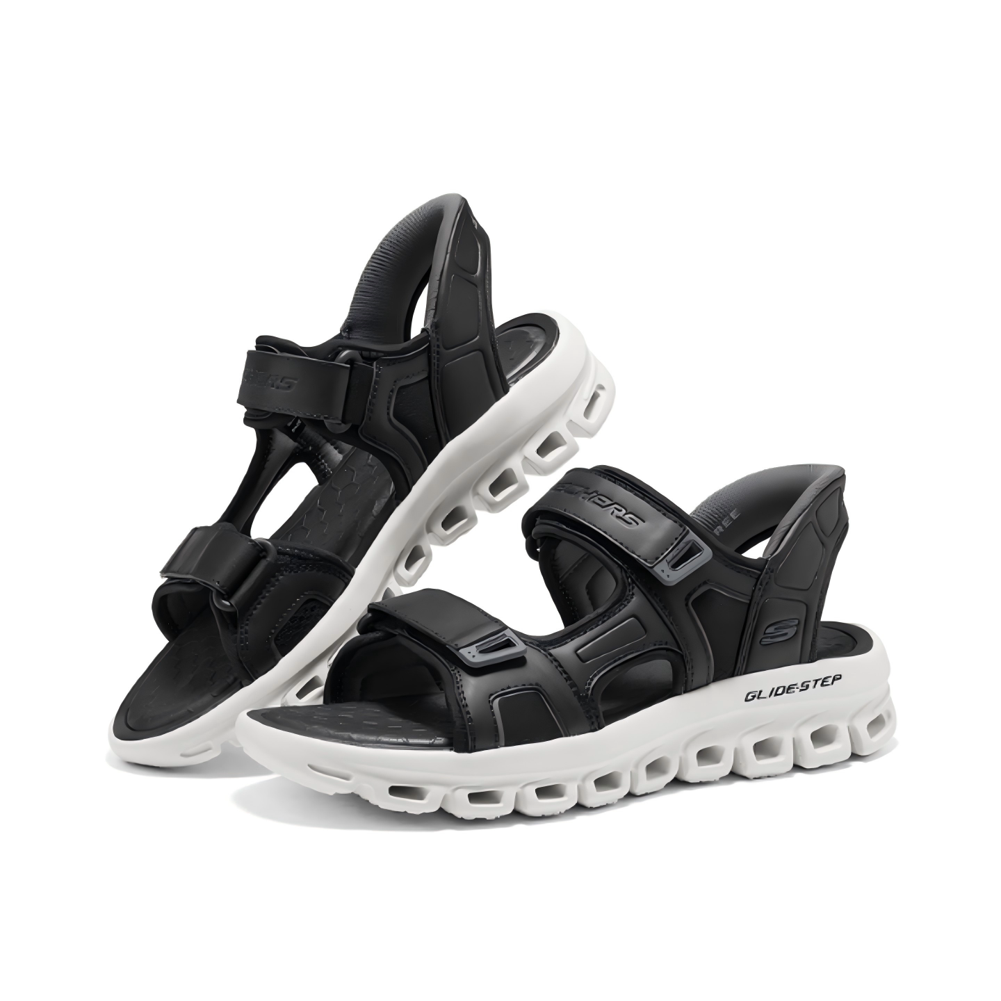 Skechers斯凯奇2026新款春夏季男士透气舒适百搭休闲凉鞋233383