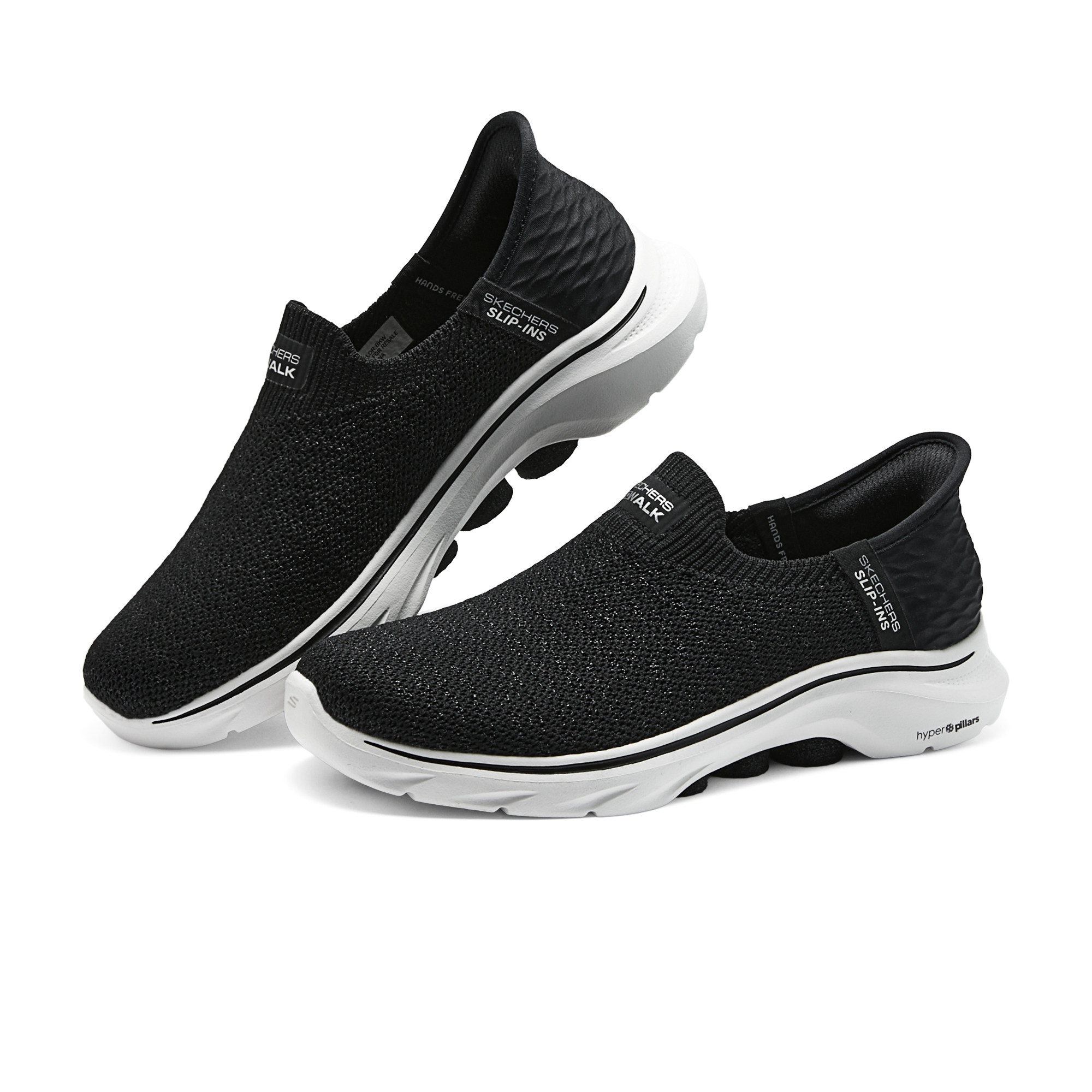 Skechers斯凯奇闪穿女鞋春季一脚蹬轻便网面缓震休闲健步鞋125219