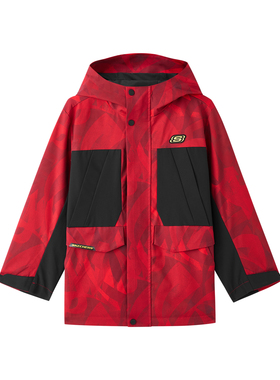 Skechers斯凯奇新年款秋冬季梭织连帽外套+梭织裥棉外套L126B013