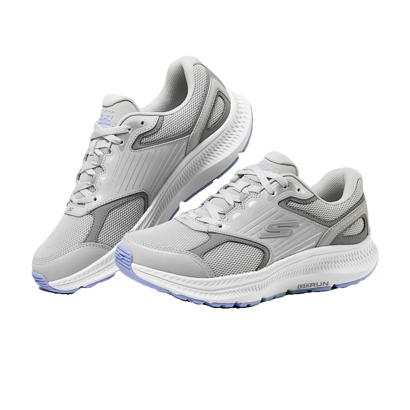 Skechers斯凯奇新款女士运动风绑带轻便舒适缓震基础跑步鞋128606