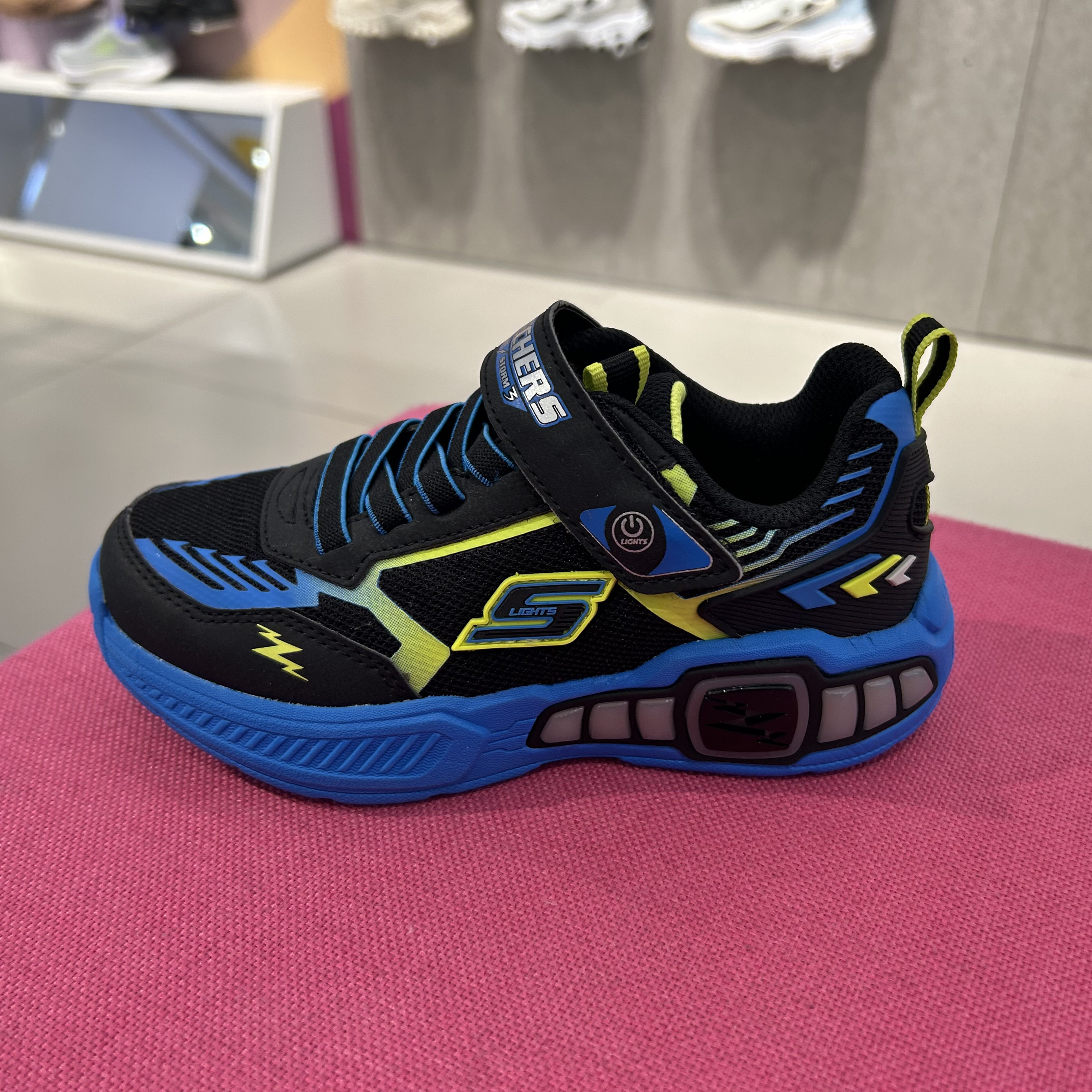 Skechers斯凯奇男童鞋2024春季新款闪灯鞋透气休闲运动鞋400151L