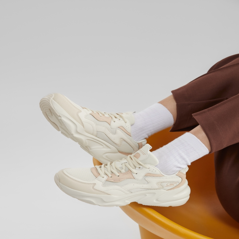 Skechers斯凯奇男女鞋网面透气厚底减震时尚运动鞋117366 118323