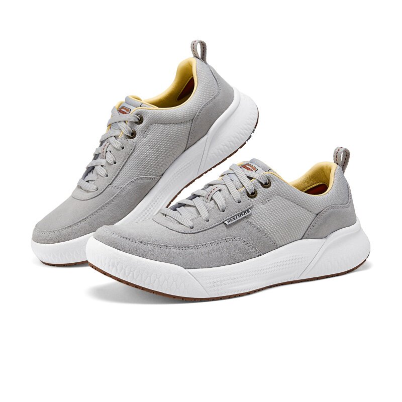 Skechers斯凯奇新款男士时尚舒适柔软网布透气缓震休闲板鞋211011