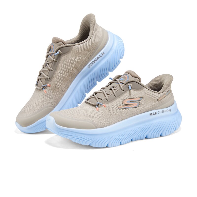 Skechers斯凯奇25新款女士高回弹舒适缓震绑带运动健步鞋125881