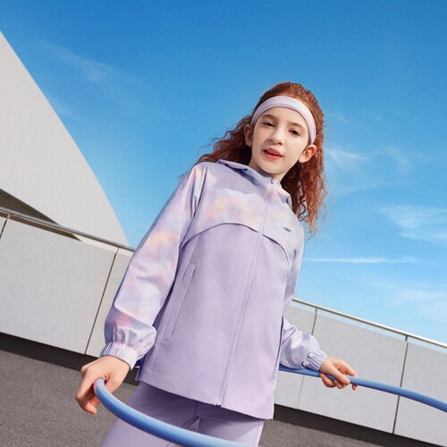 Skechers斯凯奇25新款女童防泼水舒适休闲连帽谍影外套P325G010