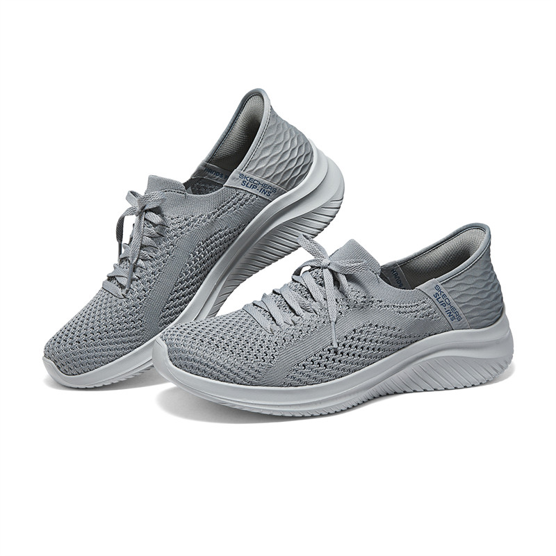 Skechers斯凯奇男鞋新款闪穿一脚蹬网面透气休闲运动健步鞋232431