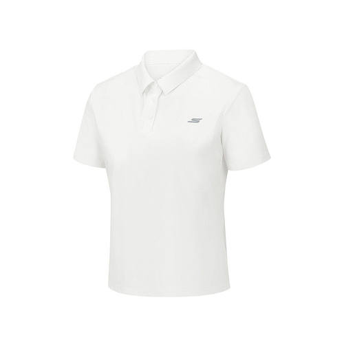Skechers斯凯奇夏季女士吸湿速干简约百搭纯色短袖POLO衫P226W087