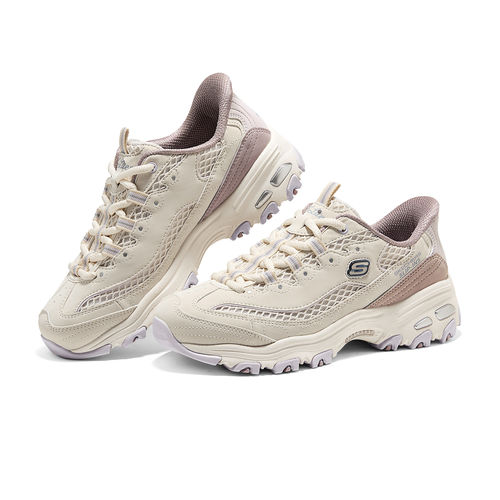 Skechers斯凯奇2026年新款女士闪穿鞋熊猫鞋增高透气运动鞋150868