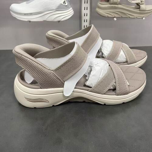Skechers斯凯奇2026春夏新款女士休闲低帮一脚蹬沙滩凉鞋140843