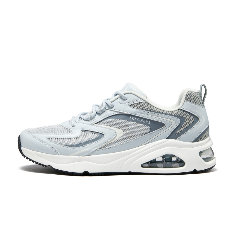 Skechers斯凯奇新款男鞋轻便透气回弹气垫复古慢跑鞋运动鞋183095