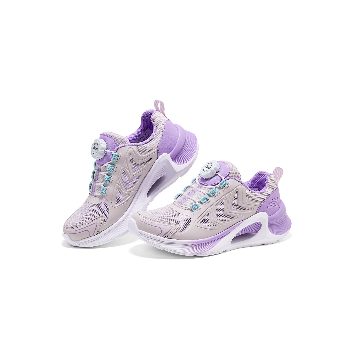 Skechers斯凯奇2026新款女童舒适百搭休闲旋转钮运动鞋319091L