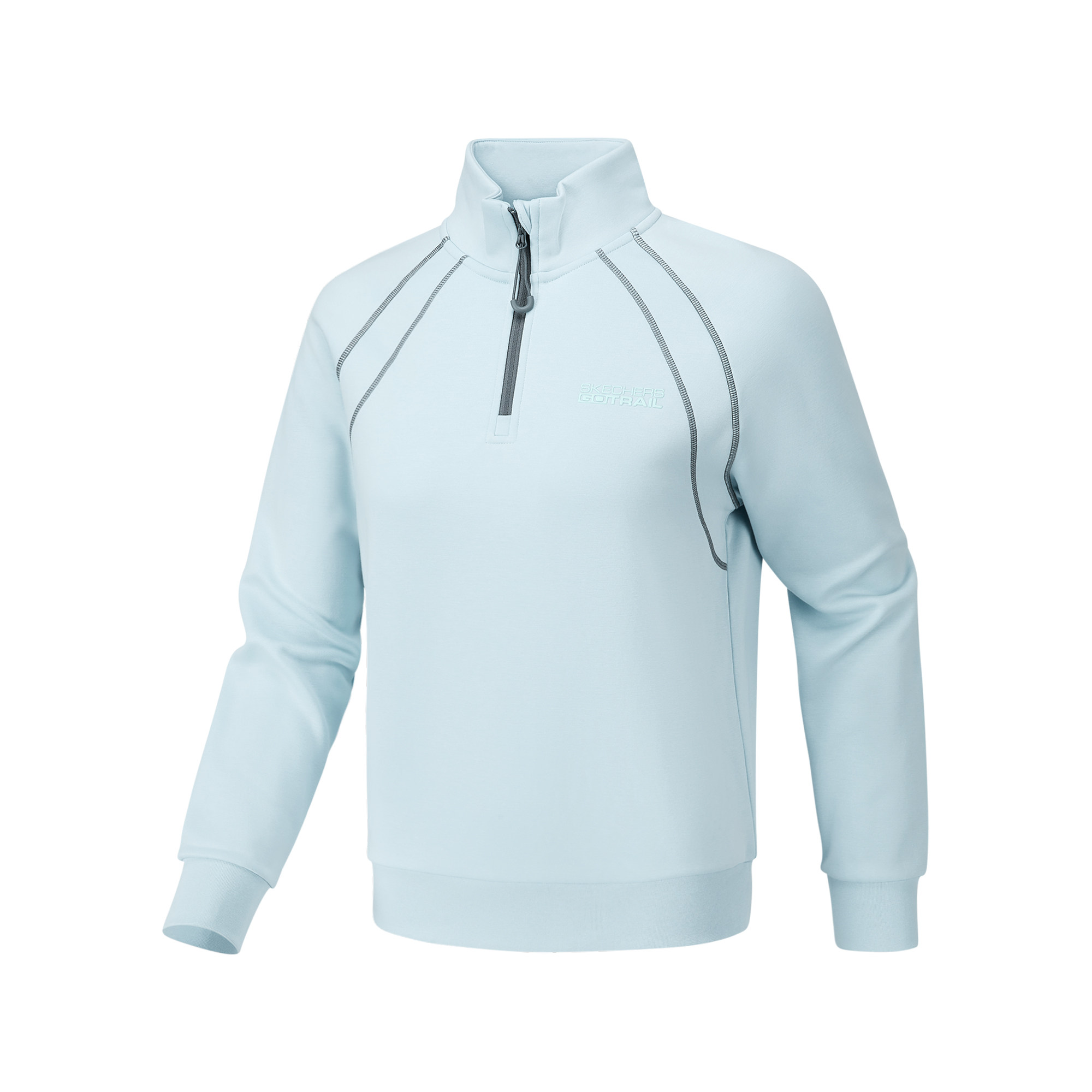 Skechers斯凯奇女士秋冬季加绒卫衣针织半开胸套头卫衣P425W186