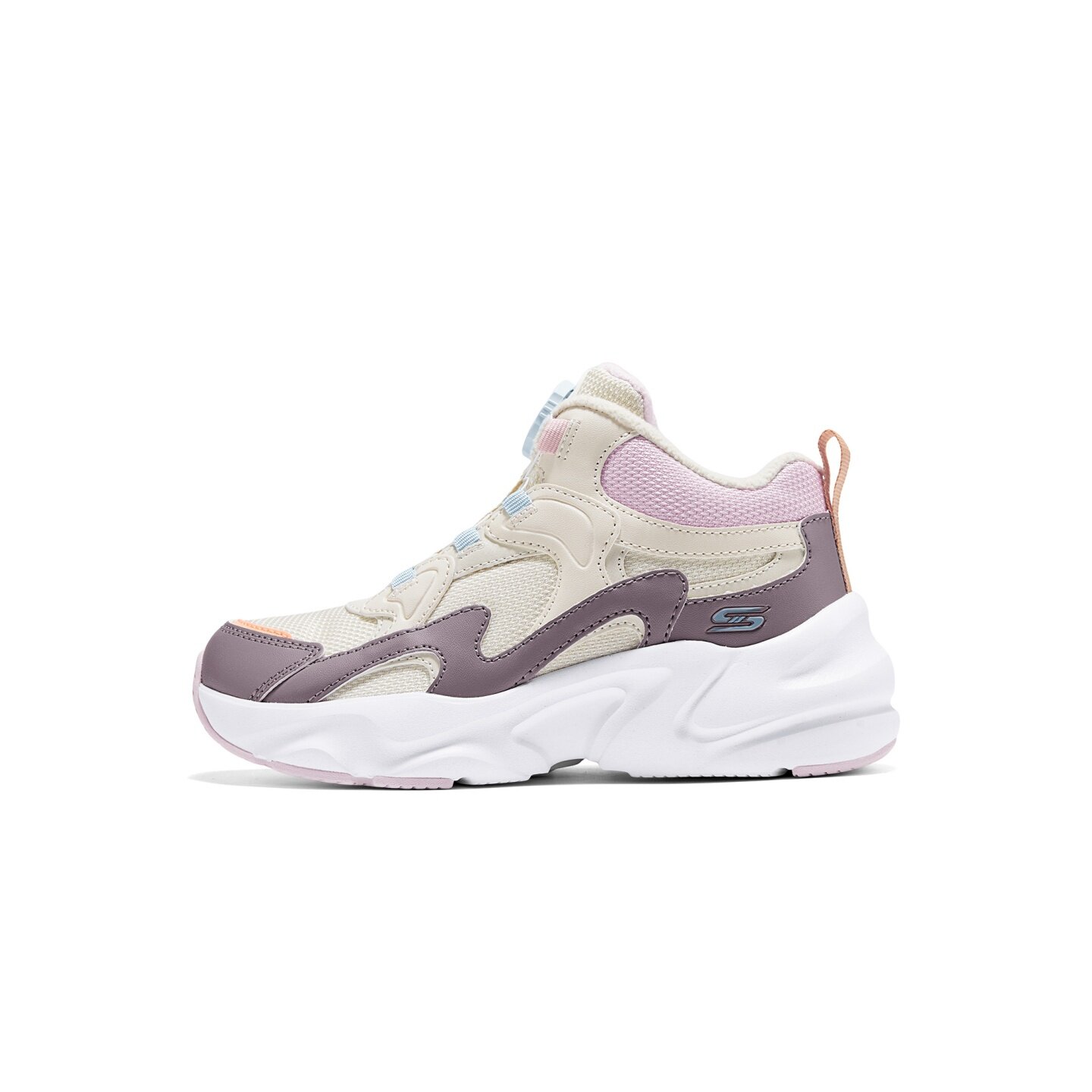 Skechers斯凯奇2025新款秋冬女童加绒冬靴高帮鞋雪地靴319257L