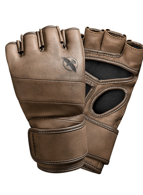 HAYABUSA 隼真皮半指拳套分指MMA拳套散打搏击格斗头层牛皮拳套