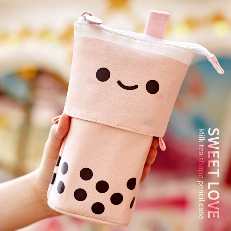 安蔻奶茶女孩小学生ins日系铅笔袋 可爱奶茶笔袋 我chao甜 Angoo安蔻旗舰店 淘优券