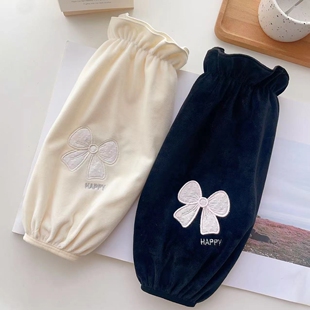 韩版时尚袖套女上班耐脏加肥加大秋冬羽绒服护袖口袖套办公棉手袖