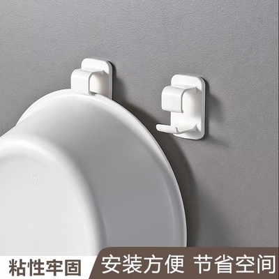 免打孔脸盆挂钩壁挂浴室洗脸盆挂钩盆架卫生间置物架挂盆子神器