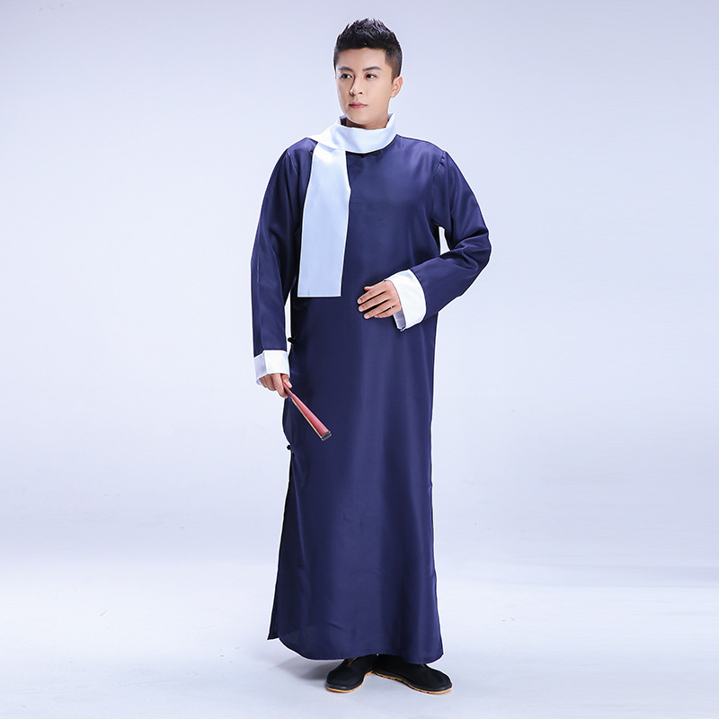 相声服装演出服大褂表演服中式伴郎团马褂男士民国风男女长袍长衫