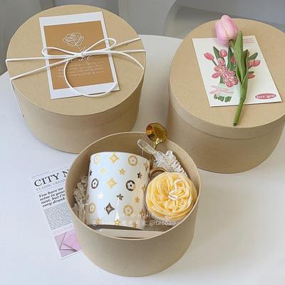 轻奢高级感杯子伴手礼金边咖啡杯生日礼物小众送朋友闺蜜客户开业