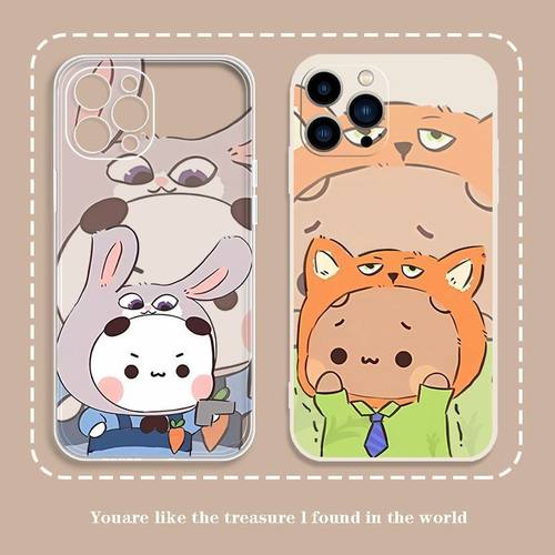 一二布布朱迪尼克情侣手机壳