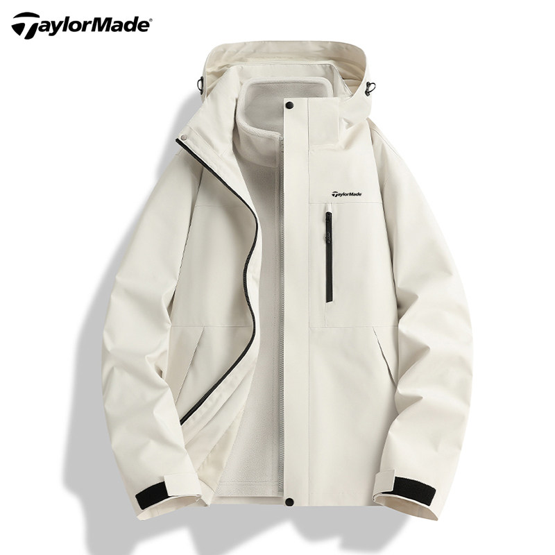Taylormade泰勒梅户外秋冬男女款冲锋衣连帽防风防水运动夹克外套