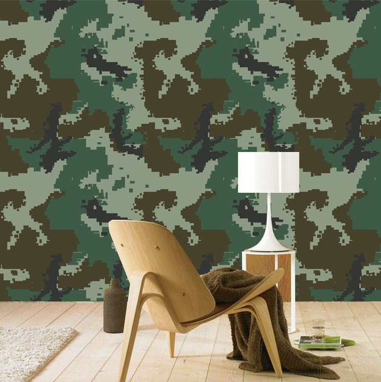 墙纸迷彩价格 墙纸迷彩图片 星期三