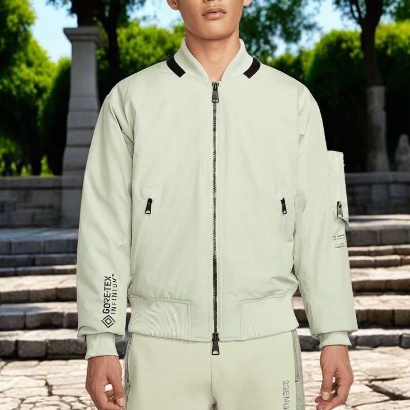 Jordan 男款口袋拉链短款夹克面包保暖棉服外套DJ0233-371