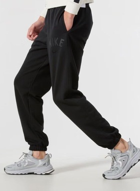 Nike Swoosh Dri-Fit 舒适百搭透气纯色休闲运动长裤FV9947-010