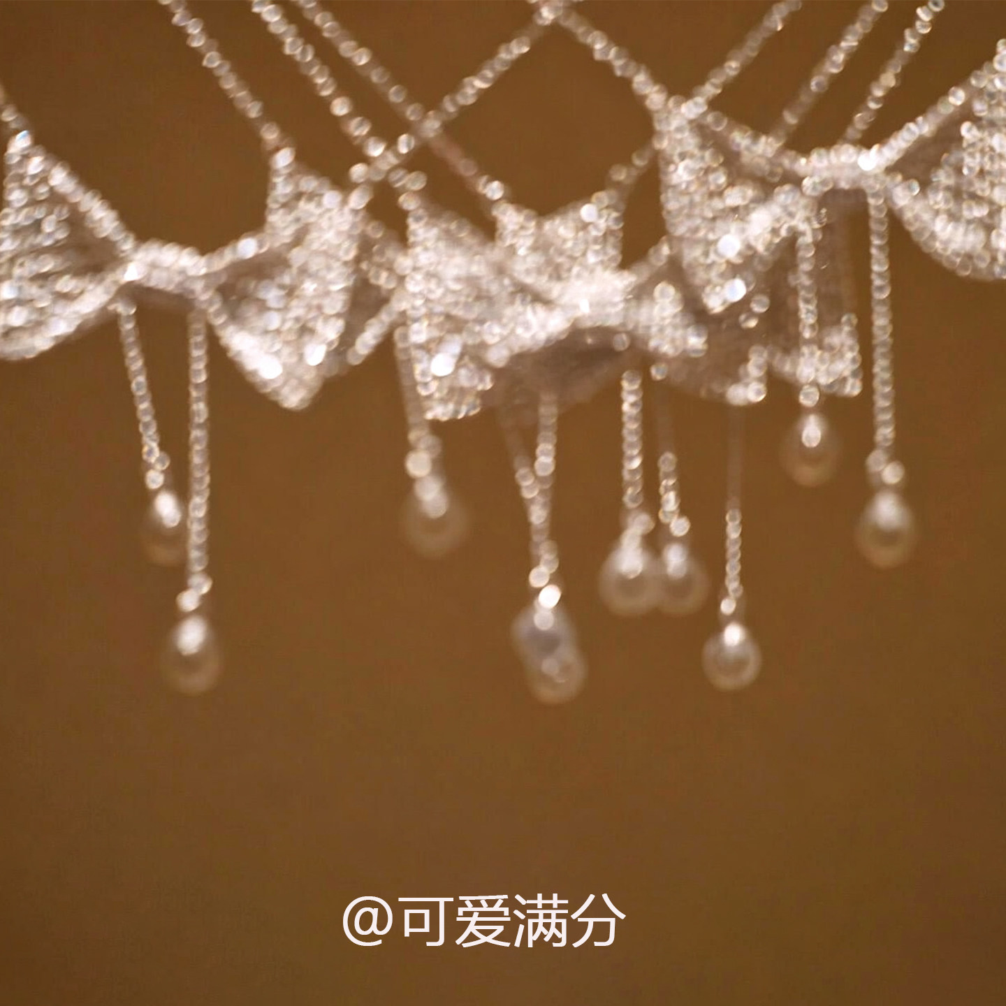 S925纯银蕾丝蝴蝶结流苏项链女图片