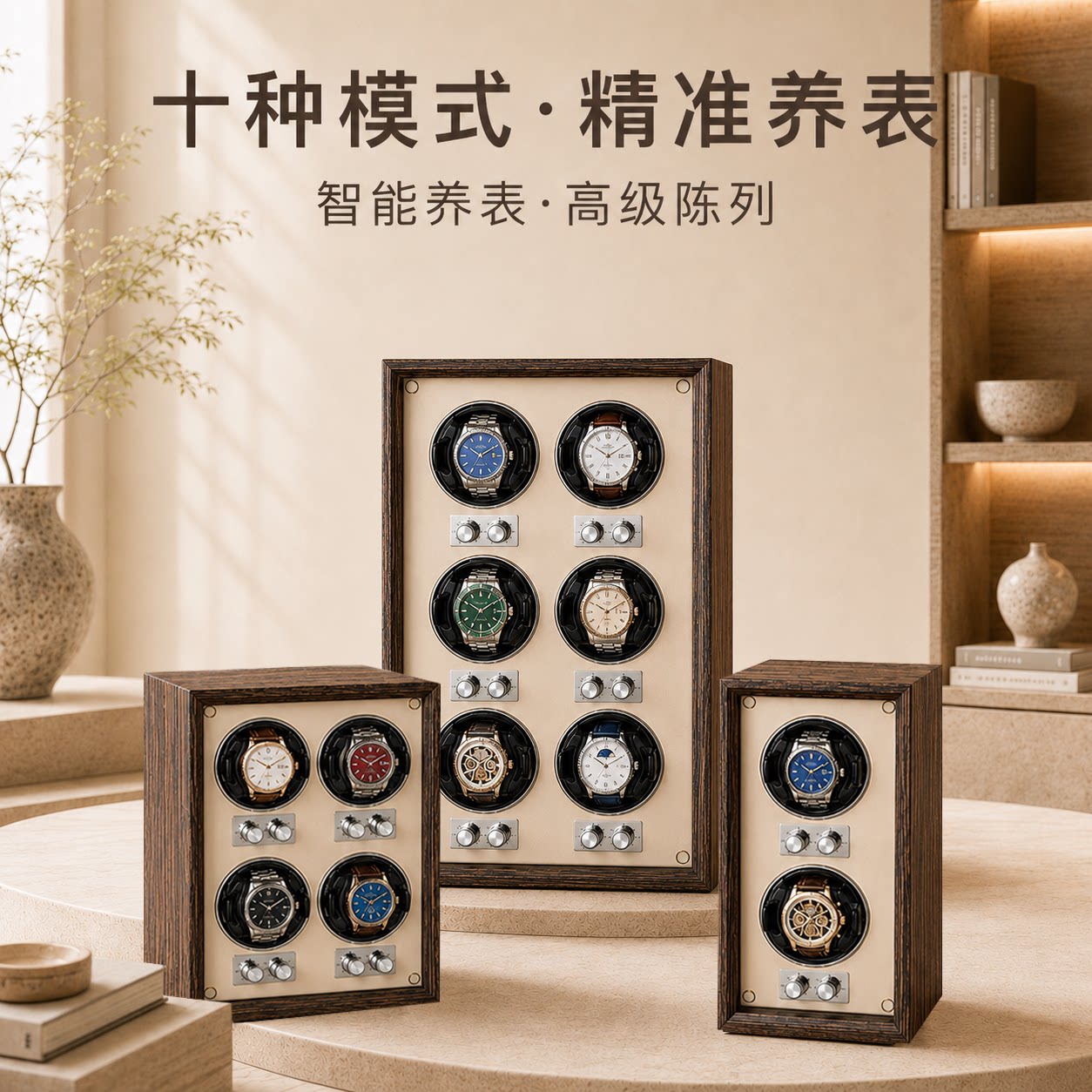 摇表器静音防磁手表盒