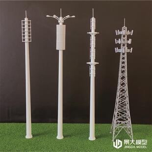 通讯铁塔信号塔电信塔5G基站设备模型定制礼品模型火车沙盘场景