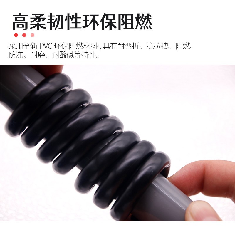 电缆线国标纯铜阻燃RVV护套线三相2芯3芯1 1.5 2.5 4 6平方电源线