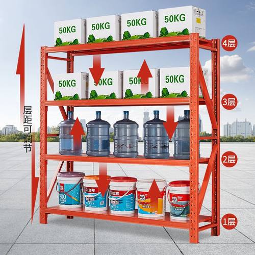 新品重型仓储货架多层置物架超市展示架家用地下室仓库置物架重型
