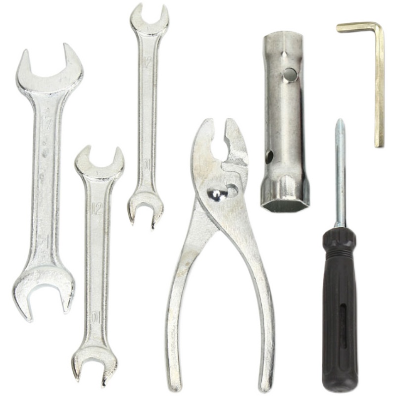 安装维修配件包电动摩托车尾箱货架螺丝刀钳子扳手火花塞套筒工具