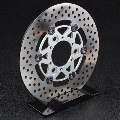 rzma瑞祖玛220刹车盘浮动铝合金电动摩托车7.0孔距通风制动碟刹盘