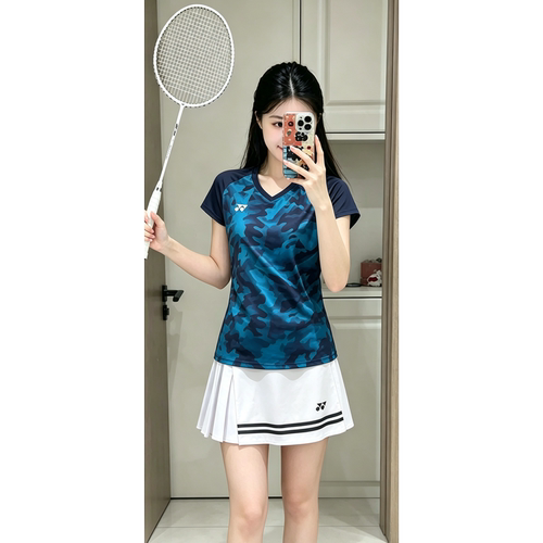 25年新款尤尼克斯YY羽毛球服运动服比赛服球迷款上衣短袖YM0033EX