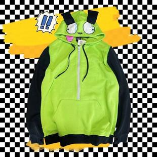 Anime Invader Cosplay Costume Coat Alien Zim Hoodies Jacket