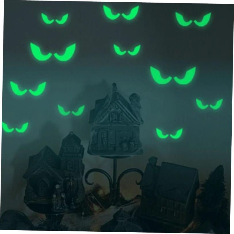 36Pcs Halloween Luminous Wall Decals Glowing in The Dark Ey