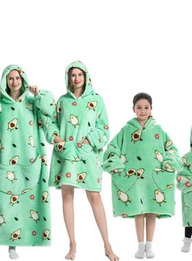Oversized Hoodie Blanket for Adult Child Wearable Blankets