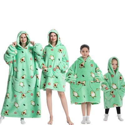 Oversized Hoodie Blanket for Adult Child Wearable Blankets