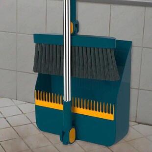 Long Handle Broom and Dustpan Sweeping Kitchen Wood Floor