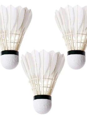 Badminton Shuttlecock 3pcs White Training Ball Shuttlecock