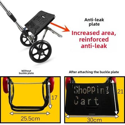 Vegetable shopping cart folding shopping bag basket trolley