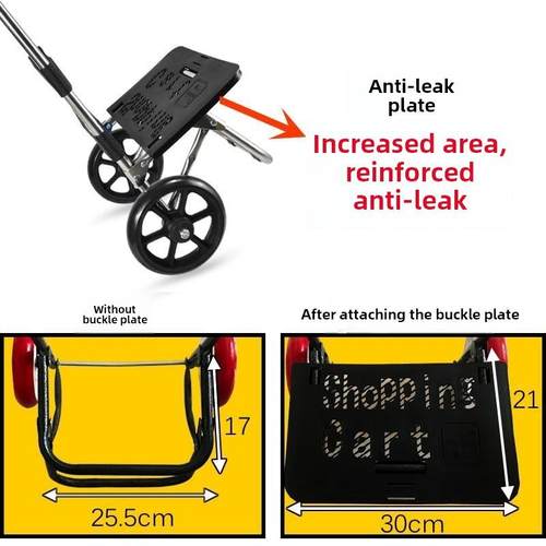 Vegetable shopping cart folding shopping bag basket trolley