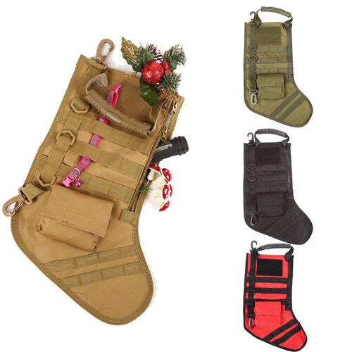 Hanging Tactical Molle Christmas Stocking Bag Dump Drop Pouc