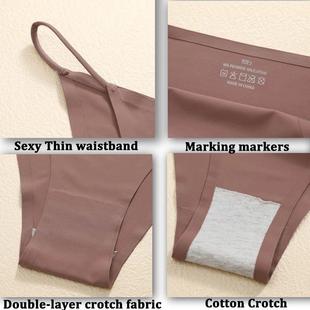 Seamless Panties Briefs Set Femal thin Women Ultra 3Pcs Sexy