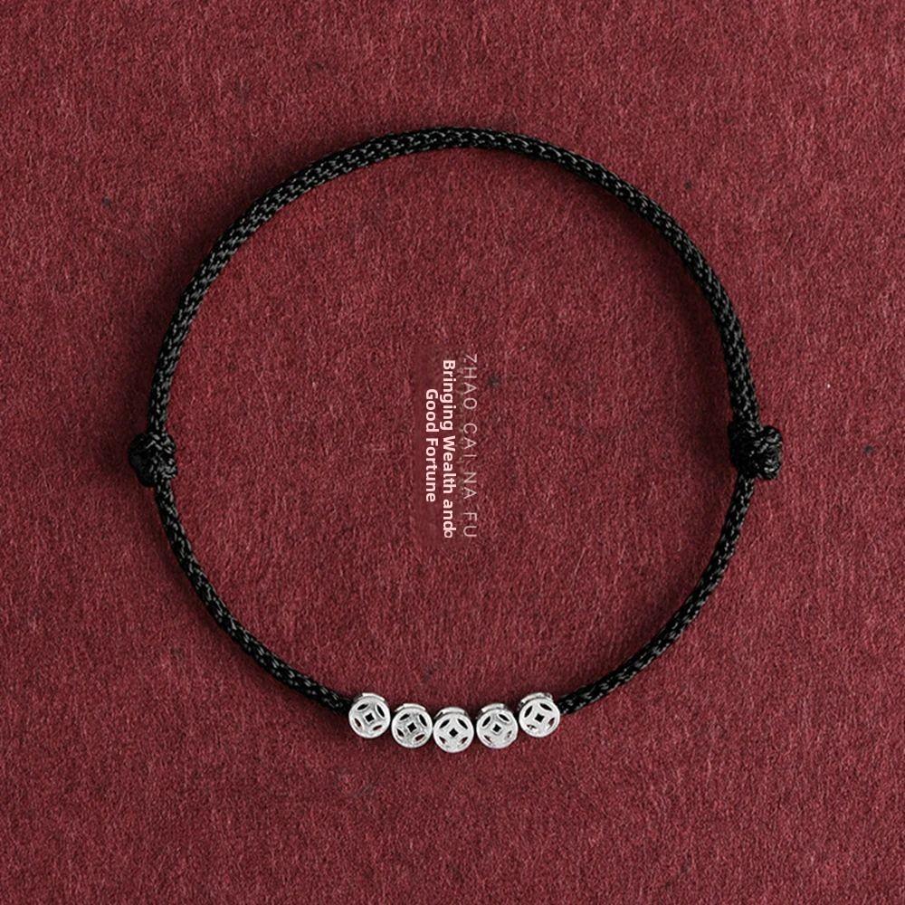 Handmade Red String Bracelet for Women Men Mini Chinese Luck