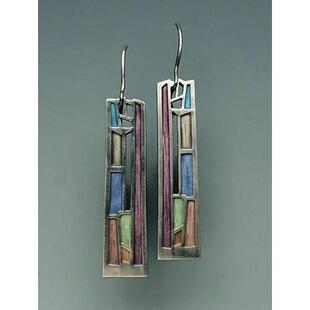 Ancient Vintage Earrings Silver Color Carved Pattern Handmad