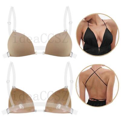 Sticky Bra for Women Backless Wedding Dress Silicone Plunge