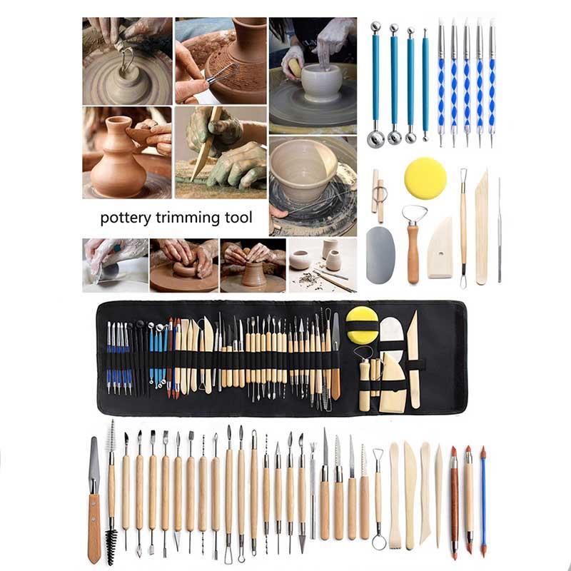 Pottery Clay Sculpting Tools Pottery Carving Tool Kit With C